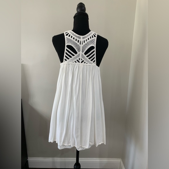 Purple Snow Crochet White Dress - Picture 3 of 5